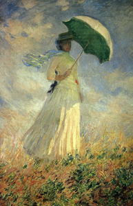 Claude Monet's women with a parasol
