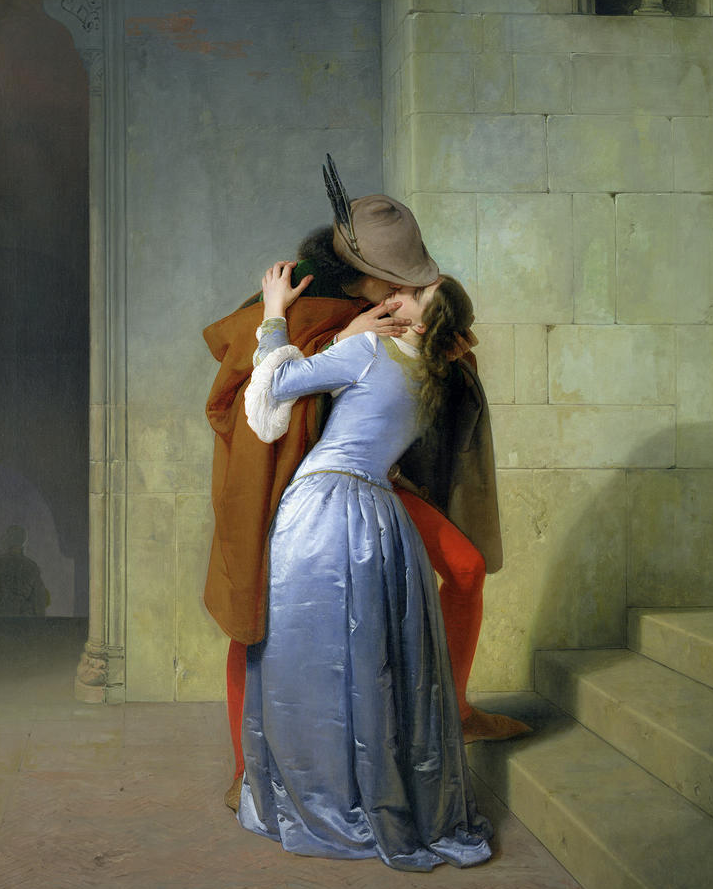 絵画 LOVEseries 2paintings set The Kiss| Francesco Hayez | 1859 | Small 24