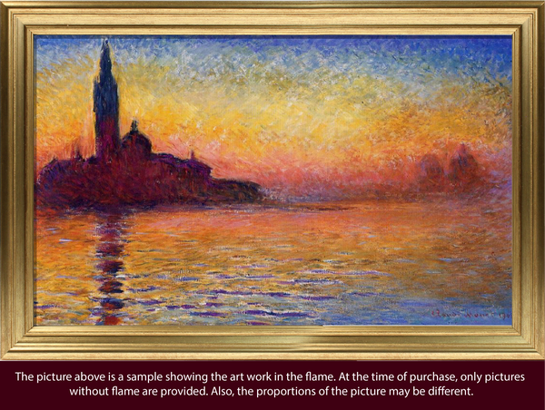 San Giorgio Maggiore-at dusk | Claude Monet | 1908 | Small 24" X 20"