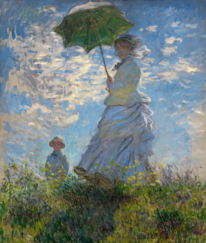 Claude Monet's women with a parasol 1