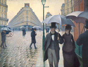 Paris a rainy day by Gustave Caillebotte