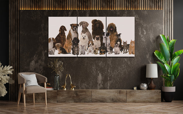Pretty Dogs | 3 in 1 | Printing On Canvas
